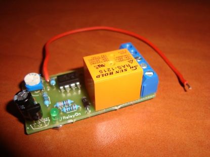 Picture of Positive pulse activating timer switch relay delay OFF 1 to 13 / 270  sec kit 10A 12V