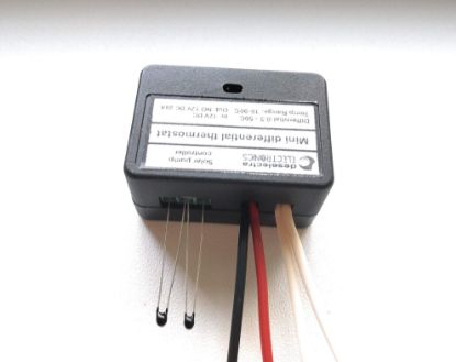 Picture of Mini home differential thermostat solar water heating pump controller 12v 10a with box