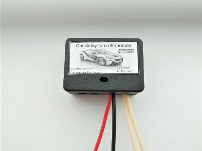 Picture of mini car timer switch time relay 0 to 150 sec kit 12v/10a delay OFF universal 