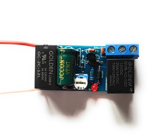 Picture of Adjustable delay turn OFF car stereo timer switch relay 1 to 750s kit 12V 7A