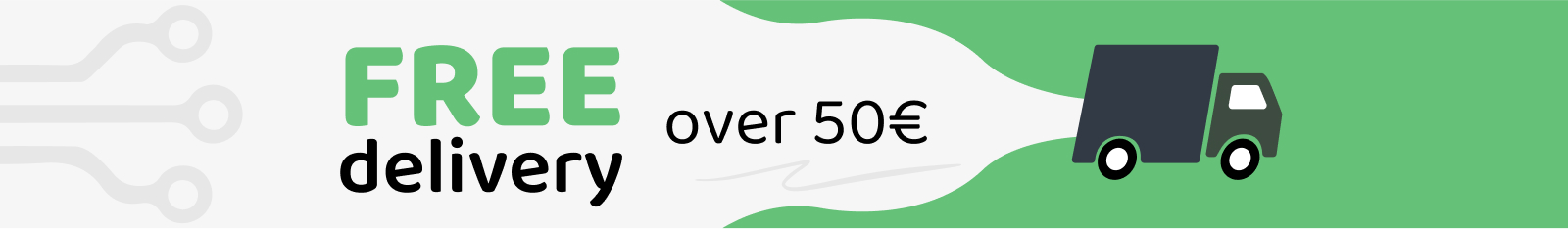Free delivery over 50€