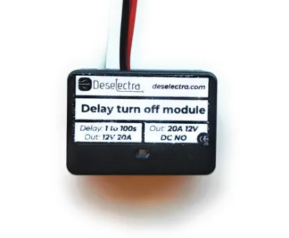 Picture of Small car timer switch time relay 0 to 100 sec kit 12V / 20A delay OFF universal