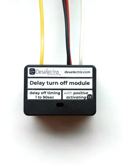 Снимка на  DRL Таймер със забавено изключване на автомобилни LED предни светлини, 1 - 90/720 секунди, 12V 20A 